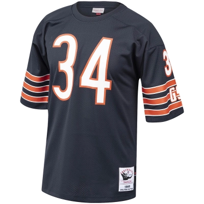 Chicago Bears 1985 Walter Payton Mitchell & Ness Navy Authentic Throwback Retired Player Jersey 01