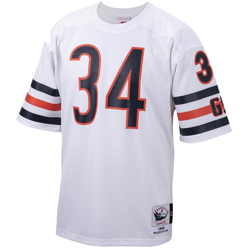 Chicago Bears Walter Payton Mitchell & Ness White Big & Tall 1985 Retired Player Replica Jersey