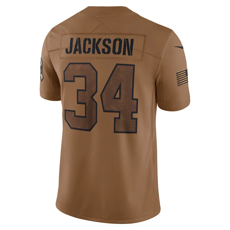 Men's Bo Jackson Nike Brown 2023 Salute To Service Retired Player Limited Jersey