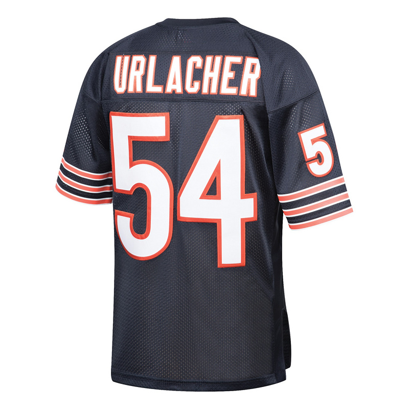 Chicago Bears 2001 Brian Urlacher Mitchell &Ness Navy Authentic Throwback Retired Player Jerse