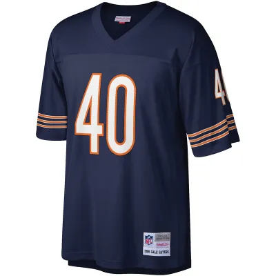 Men's Chicago Bears Gale Sayers Mitchell & Ness Navy Legacy Replica Jersey 01