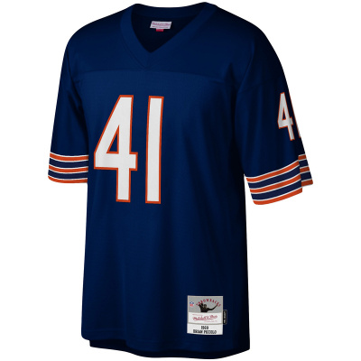 Men's Chicago Bears Brian Piccolo Mitchell & Ness Navy Legacy Replica Jersey 01