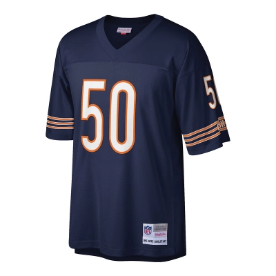 Men's Chicago Bears Mike Singletary Mitchell & Ness Navy Retired Player Legacy Replica Jersey 01