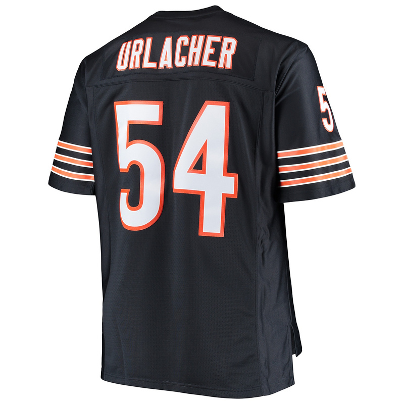 Chicago Bears Brian Urlacher Mitchell & Ness Navy Big & Tall 2001 Retired Player Replica Jersey