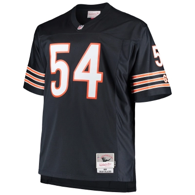 Chicago Bears Brian Urlacher Mitchell & Ness Navy Big & Tall 2001 Retired Player Replica Jersey 01