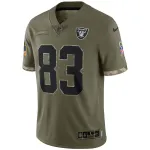 Las Vegas Raiders Nike Olive 2022 Salute To Service Limited Edition Jersey