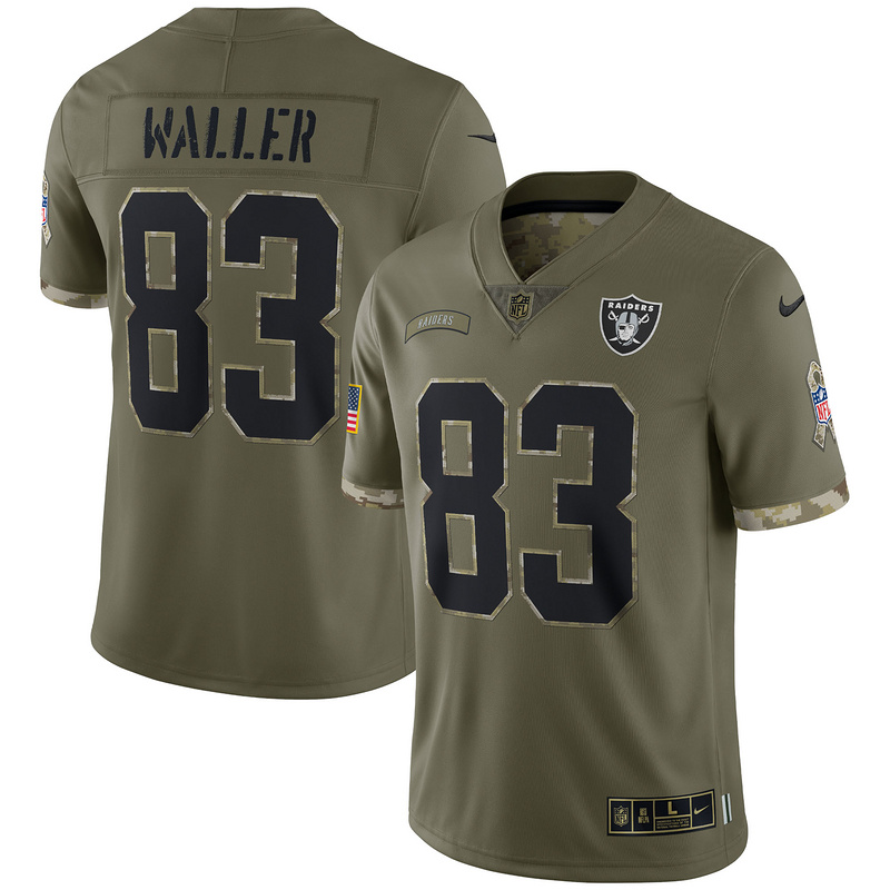 Las Vegas Raiders Nike Olive 2022 Salute To Service Limited Edition Jersey