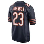 Men's Chicago Bears Roschon Johnson Nike Navy Team Game Jersey