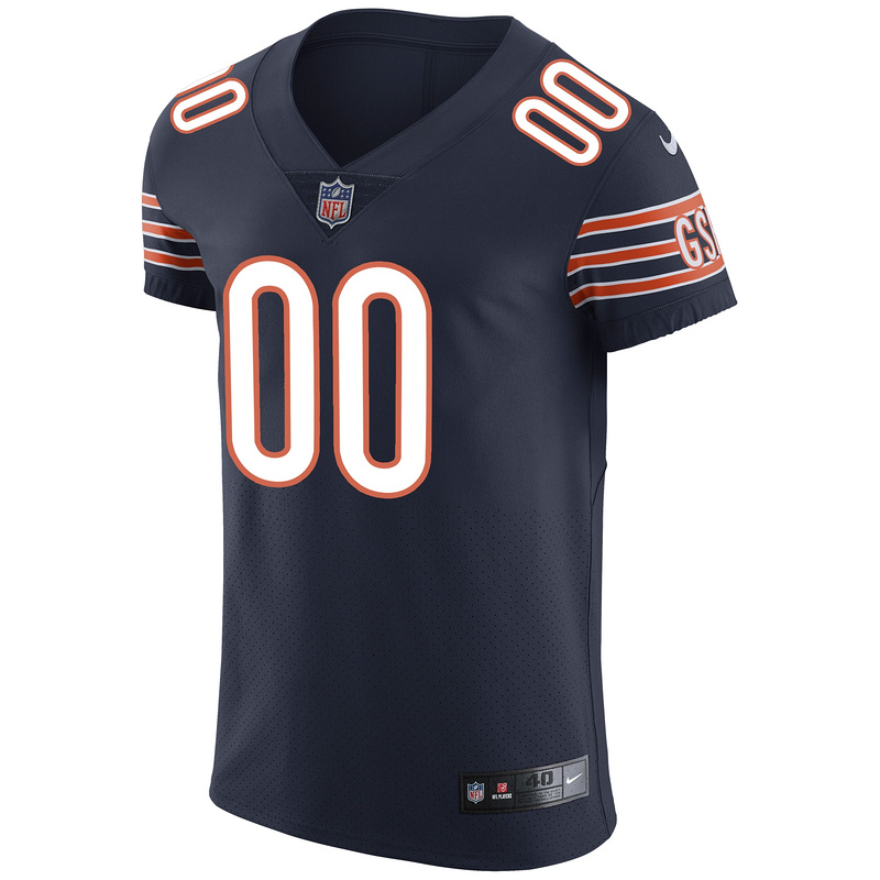 Men's Chicago Bears Nike Navy Vapor Untouchable Custom Elite Jersey