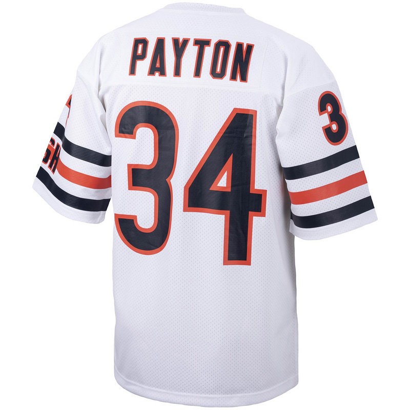 Chicago Bears 1985 Walter Payton Mitchell &Ness White Authentic Throwback Retired Player Jersey
