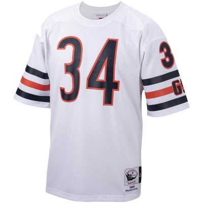 Chicago Bears 1985 Walter Payton Mitchell &Ness White Authentic Throwback Retired Player Jersey 01