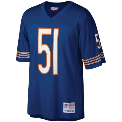 Men's Chicago Bears Dick Butkus Mitchell & Ness Navy Retired Player Legacy Replica Jersey 01