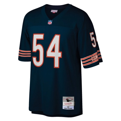 Men's Chicago Bears Brian Urlacher Mitchell & Ness Navy Retired Player Legacy Replica Jersey 01