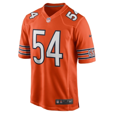 Men's Chicago Bears Brian Urlacher Nike Orange Retired Player Jersey 01
