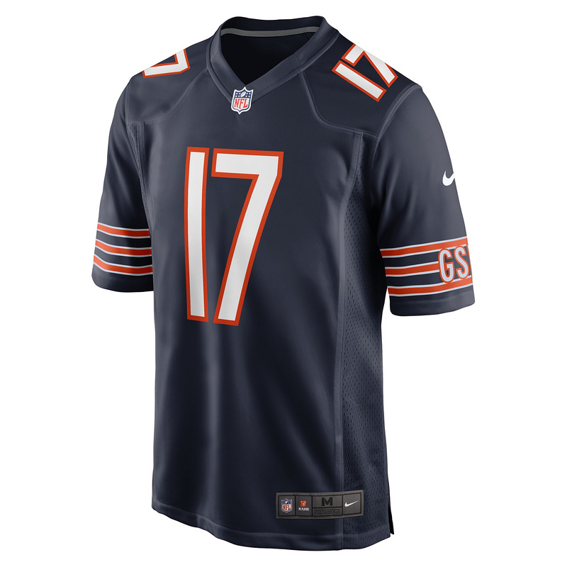Men's Chicago Bears Tyson Bagent Nike Navy Game Jersey