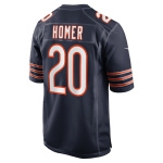 Men's Chicago Bears Travis Homer Nike Navy Game Player Jersey