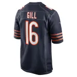 Men's Chicago Bears Trenton Gill Nike Navy Game Player Jersey
