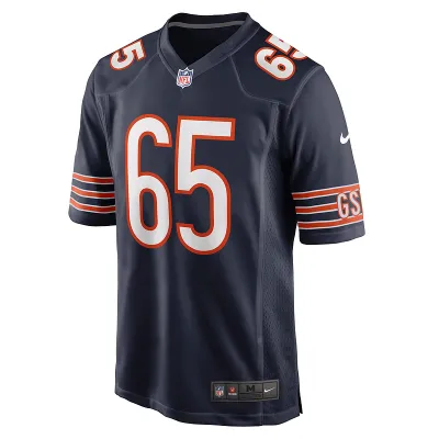 Men's Chicago Bears Cody Whitehair Nike Navy Game Jersey 01