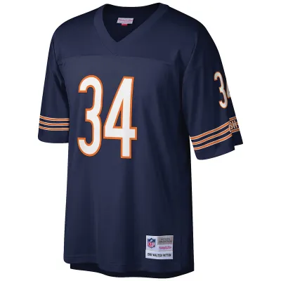 Chicago Bears Walter Payton Mitchell &Ness Navy Big & Tall 1985 Retired Player Replica Jersey 01