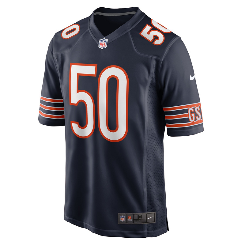 Men's Chicago Bears Deslin Alexandre Nike Navy Team Game Jersey
