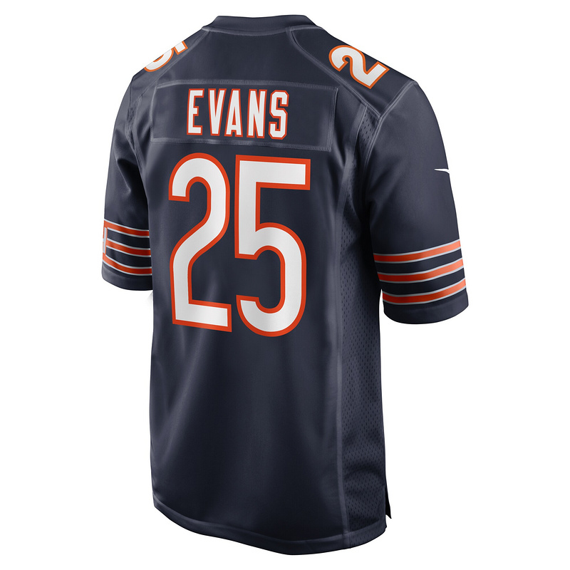 Men's Chicago Bears Darrynton Evans Nike Navy Game Jersey
