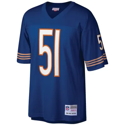 Men's Chicago Bears Dick Butkus Mitchell & Ness Navy Legacy Replica Jersey 01