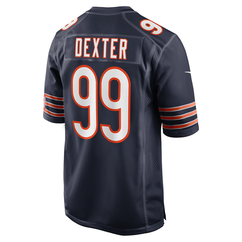 Men's Chicago Bears Gervon Dexter Sr Nike Navy Team Game Jersey