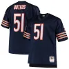 Chicago Bears Dick Butkus Mitchell & Ness Navy Big & Tall 1966 Retired Player Replica Jersey