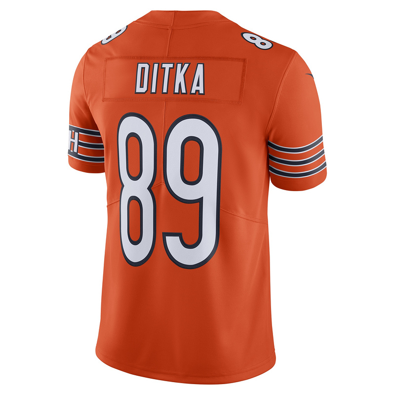 Chicago Bears Mike Ditka Nike Orange Alternate Vapor Untouchable Limited Retired Player Jersey