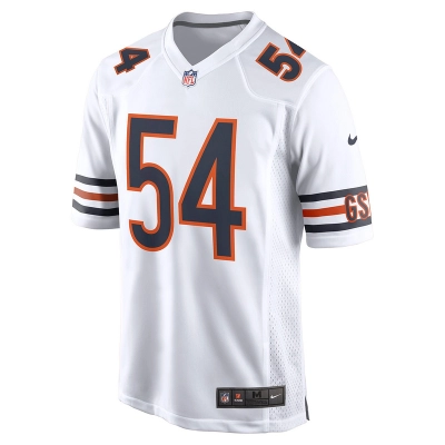 Men's Chicago Bears Brian Urlacher Nike White Retired Player Game Jersey 01