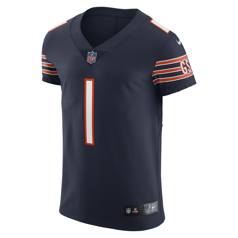Men's Chicago Bears Justin Fields Nike Navy Vapor Elite Jersey