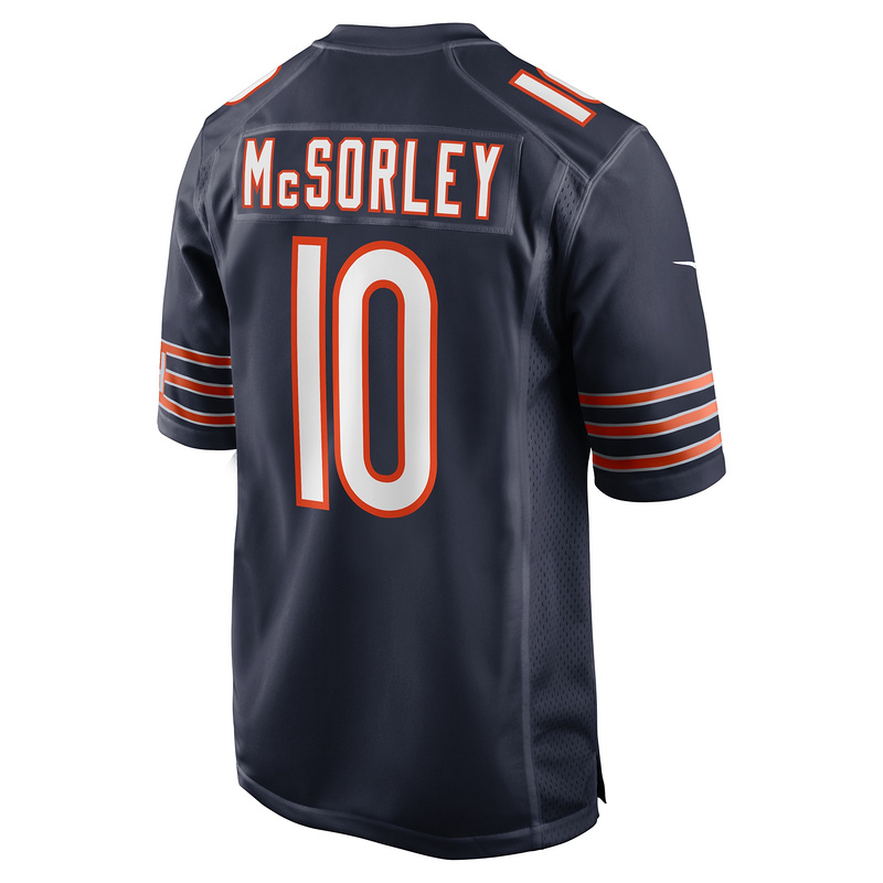Men's Chicago Bears Trace McSorley Nike Navy Team Game Jersey