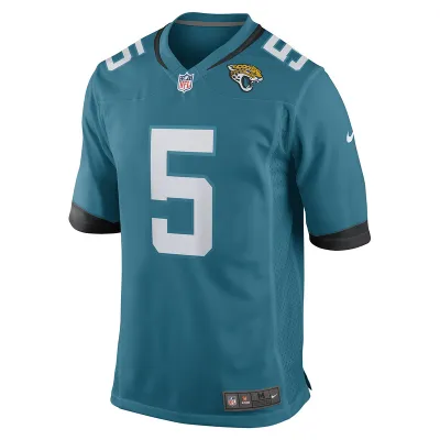 Men's Jacksonville Jaguars Andre Cisco Nike Teal Game Player Jersey 01