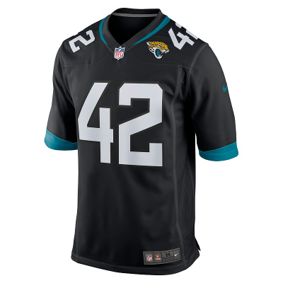Men's Jacksonville Jaguars Andrew Wingard Nike Black Game Jersey 01
