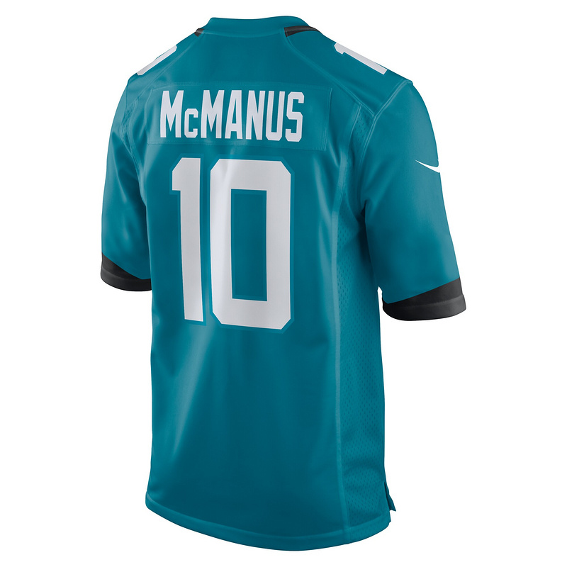 Men's Jacksonville Jaguars Brandon McManus Nike Teal Team Game Jersey