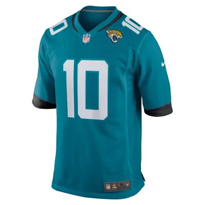 Men's Jacksonville Jaguars Brandon McManus Nike Teal Team Game Jersey 01