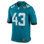 Men's Jacksonville Jaguars Derek Parish Nike Teal Game Jersey