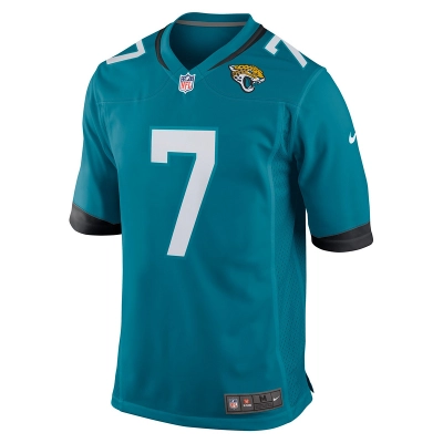 Men's Jacksonville Jaguars Byron Leftwich Nike Teal Retired Player Game Jersey 01
