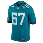 Men's Jacksonville Jaguars Chandler Brewer Nike Teal Game Jersey