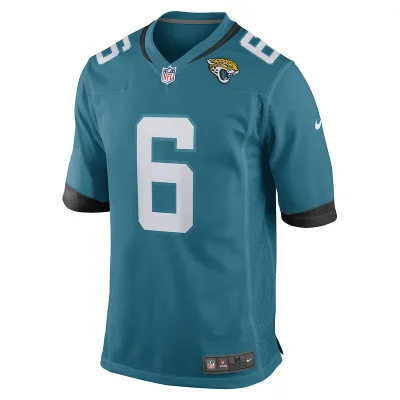 Men's Jacksonville Jaguars Chris Claybrooks Nike Teal Game Player Jersey 01