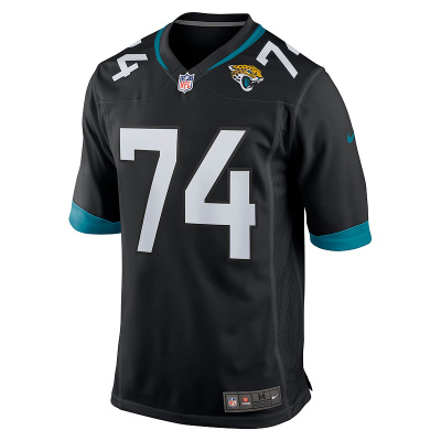Men's Jacksonville Jaguars Cam Robinson Nike Black Game Jersey 01