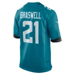 Men's Jacksonville Jaguars Christian Braswell Nike Teal Team Game Jersey