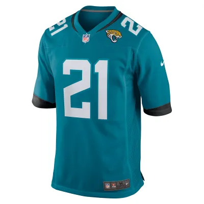 Men's Jacksonville Jaguars Christian Braswell Nike Teal Team Game Jersey 01