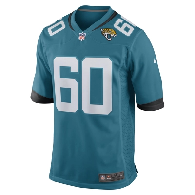 Men's Jacksonville Jaguars Darryl Williams Nike Teal Game Player Jersey 01