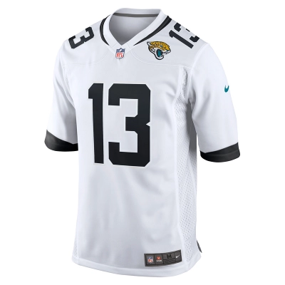 Men's Jacksonville Jaguars Christian Kirk Nike White Game Jersey 01