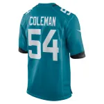 Men's Jacksonville Jaguars DJ Coleman Nike Teal Game Jersey