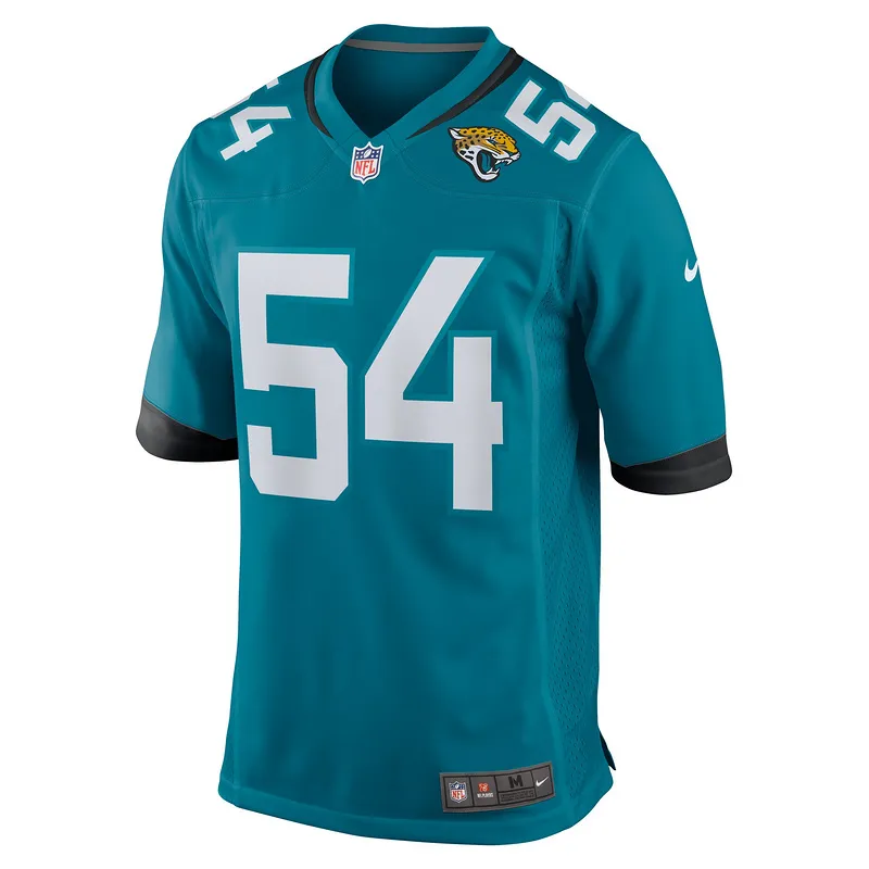 Men's Jacksonville Jaguars DJ Coleman Nike Teal Game Jersey