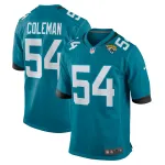 Men's Jacksonville Jaguars DJ Coleman Nike Teal Game Jersey