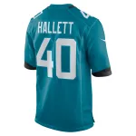 Men's Jacksonville Jaguars Erick Hallett Nike Teal Game Jersey