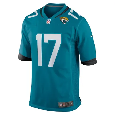 Men's Jacksonville Jaguars Evan Engram Nike Teal Game Jersey 01